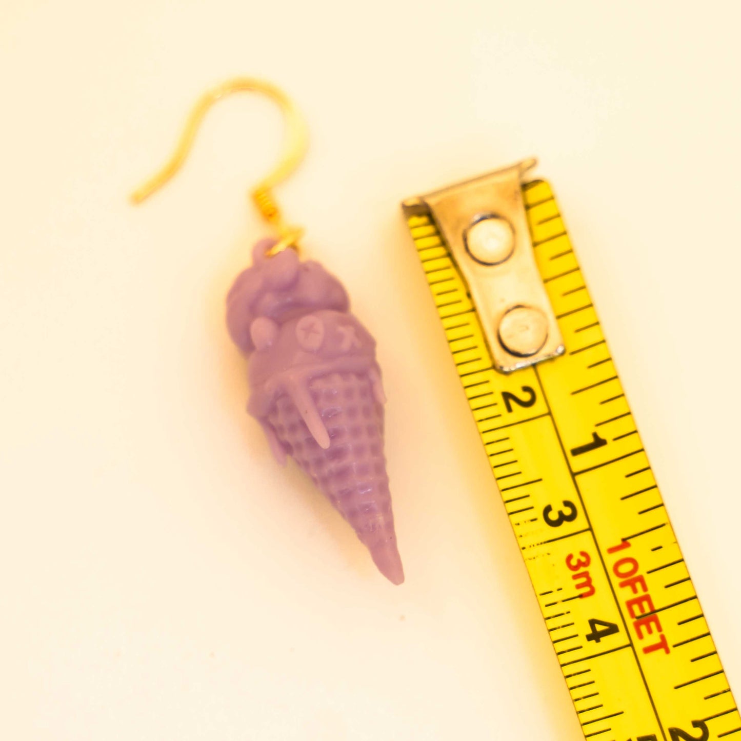 Pink Resin Panda Ice Cream Earrings