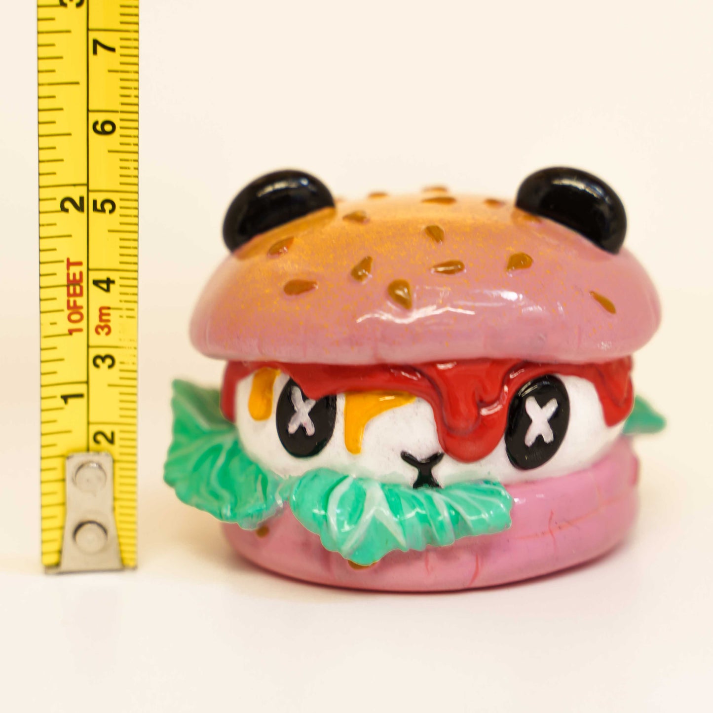 Panda Pounder small hand painted ART TOY