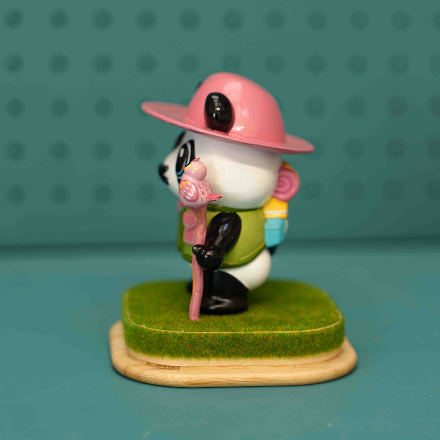 Explorer Panda hand painted Sculpture