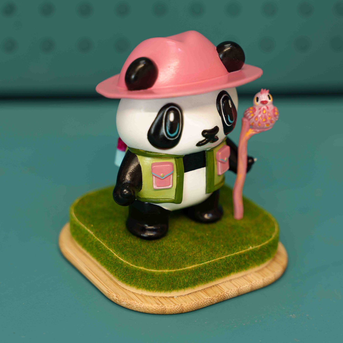 Explorer Panda hand painted Sculpture