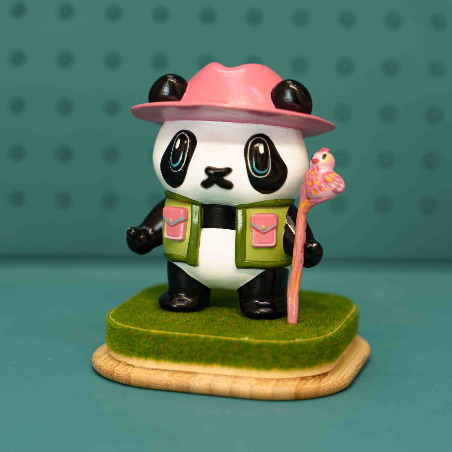 Explorer Panda hand painted Sculpture