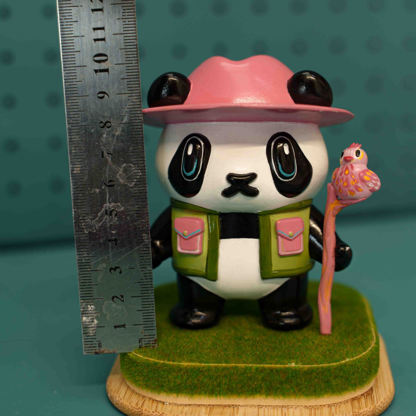 Explorer Panda hand painted Sculpture