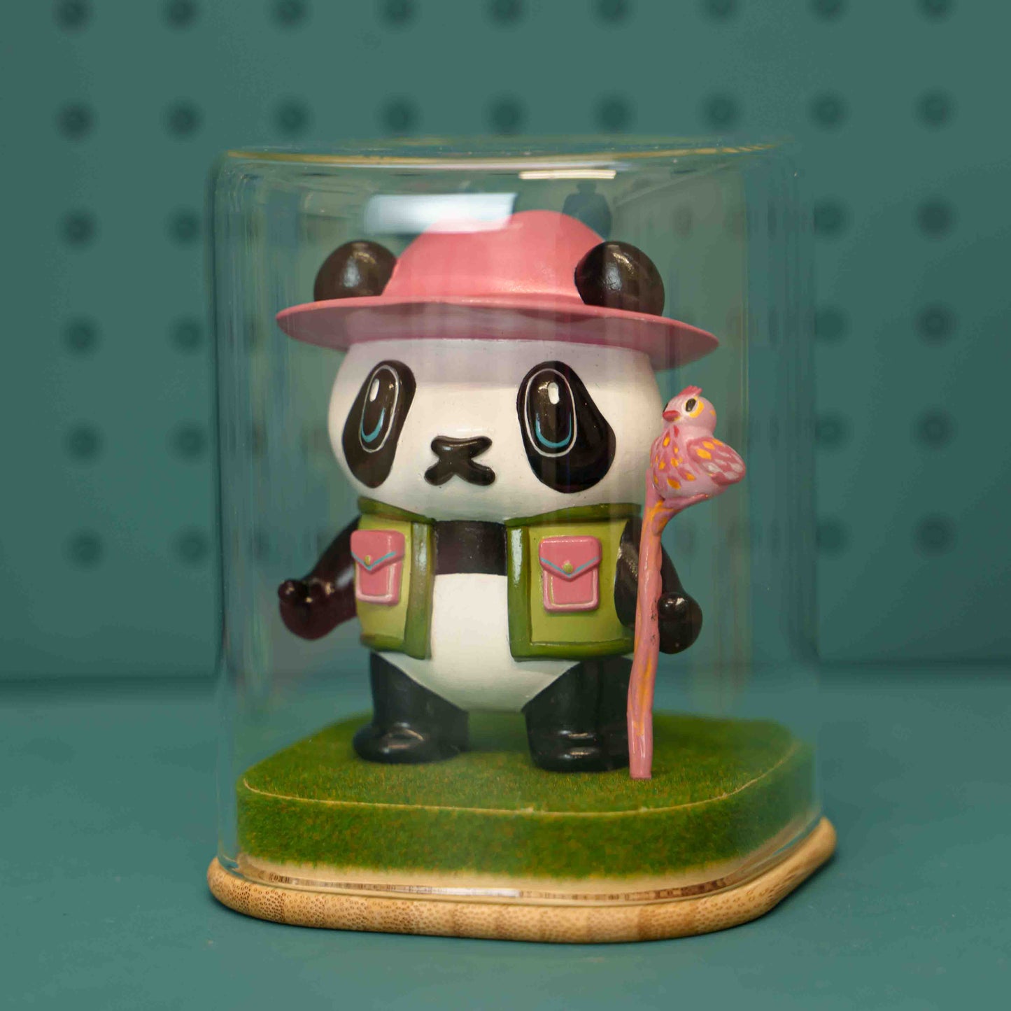 Explorer Panda hand painted Sculpture