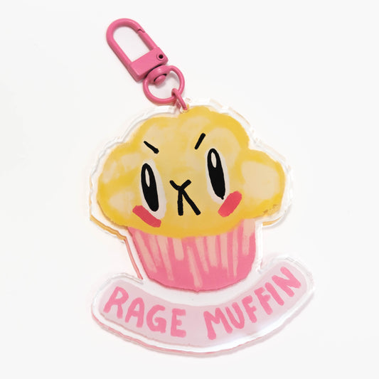 Rage Muffin Acrylic Keychain