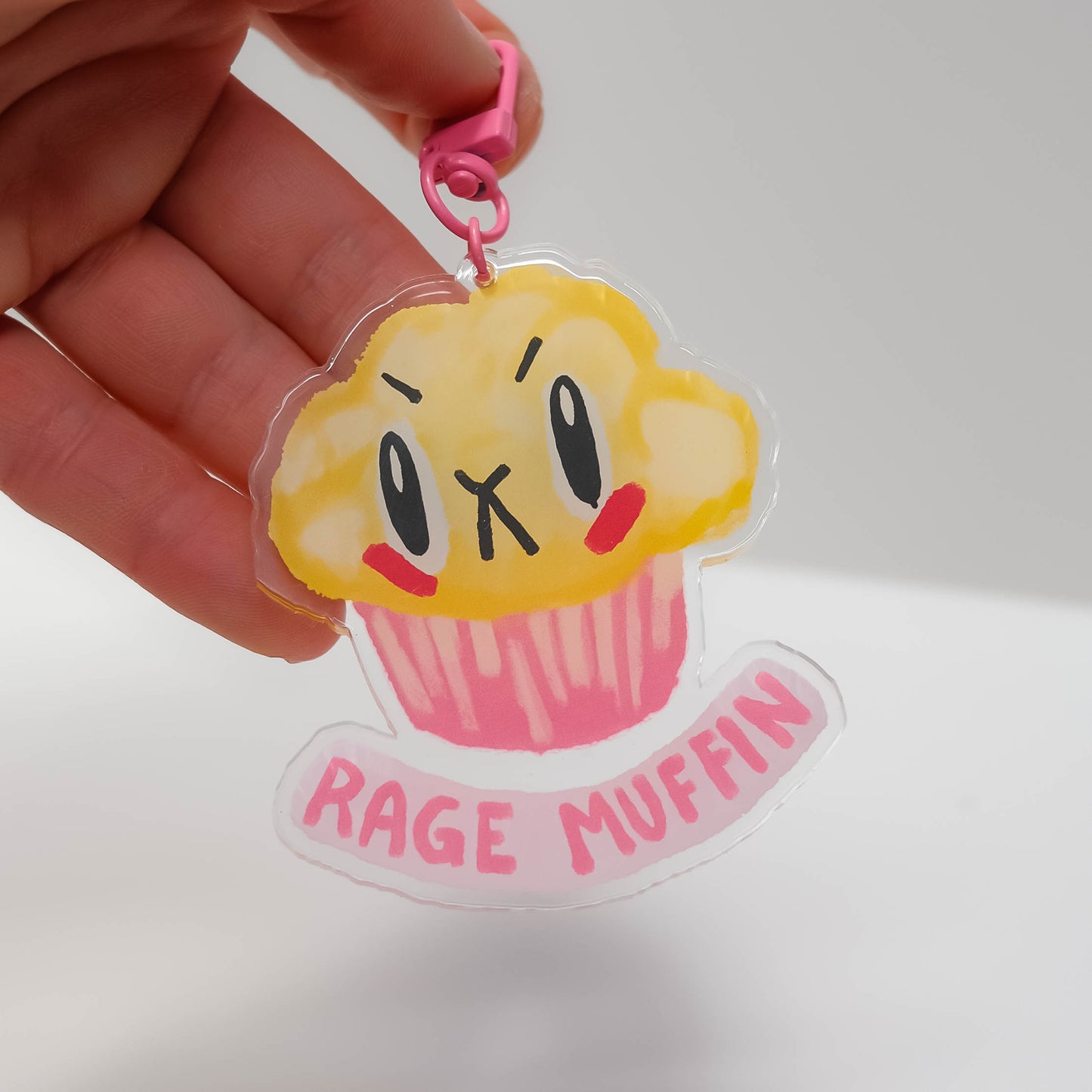 Rage Muffin Acrylic Keychain