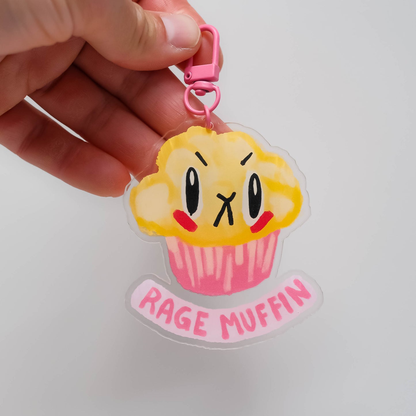 Rage Muffin Acrylic Keychain