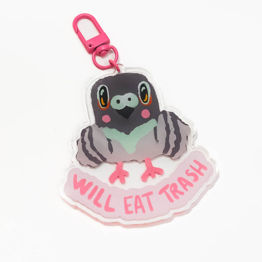 Will Eat Trash Acrylic Keychain