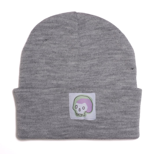 SKULL- Blizzard Grey Beanie
