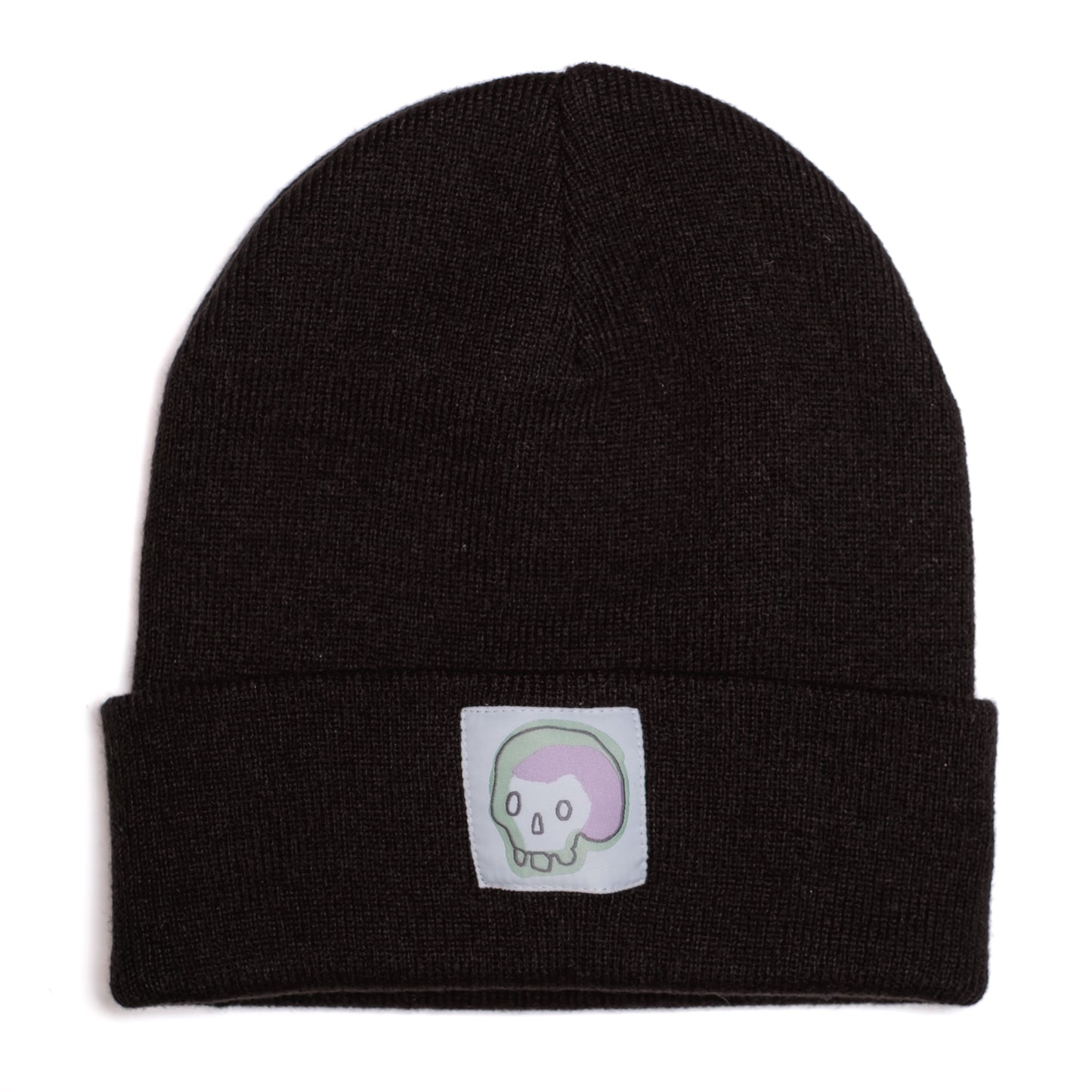 SKULL- Black Beanie
