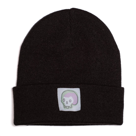 SKULL- Black Beanie