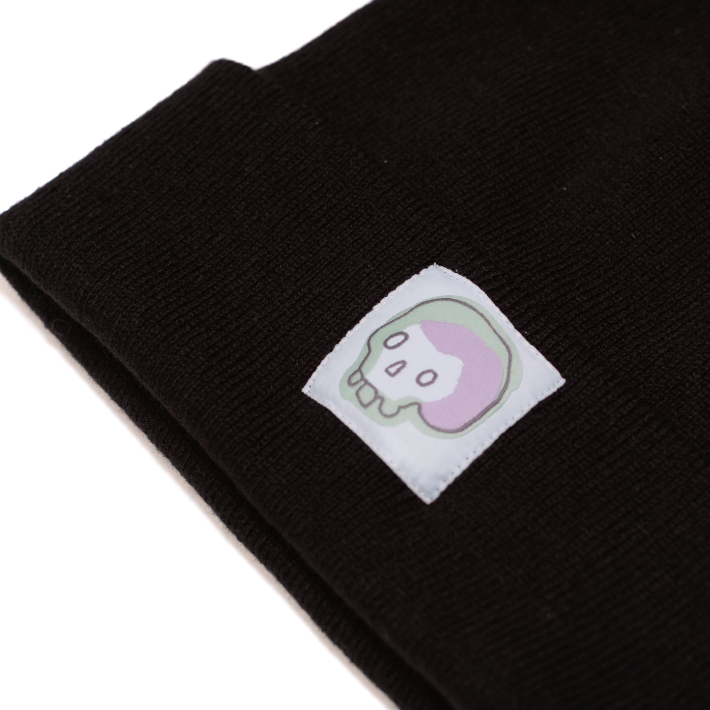 SKULL- Black Beanie