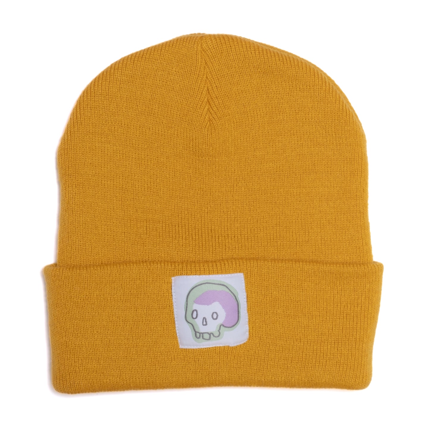 SKULL - Mustard Beanie
