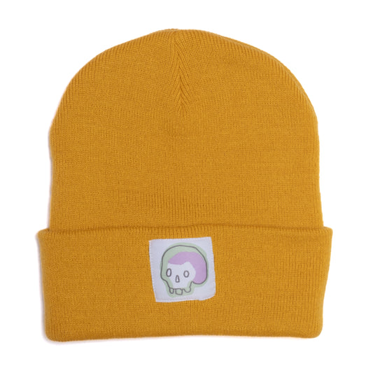 SKULL - Mustard Beanie