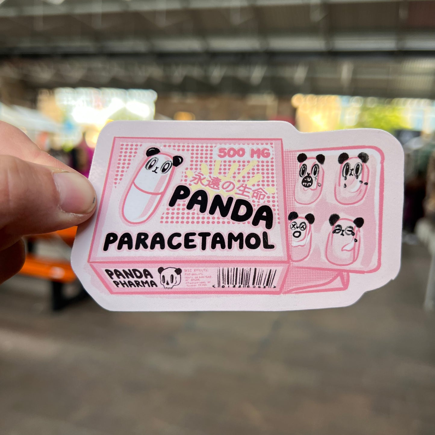 Panda Paracetamol sticker