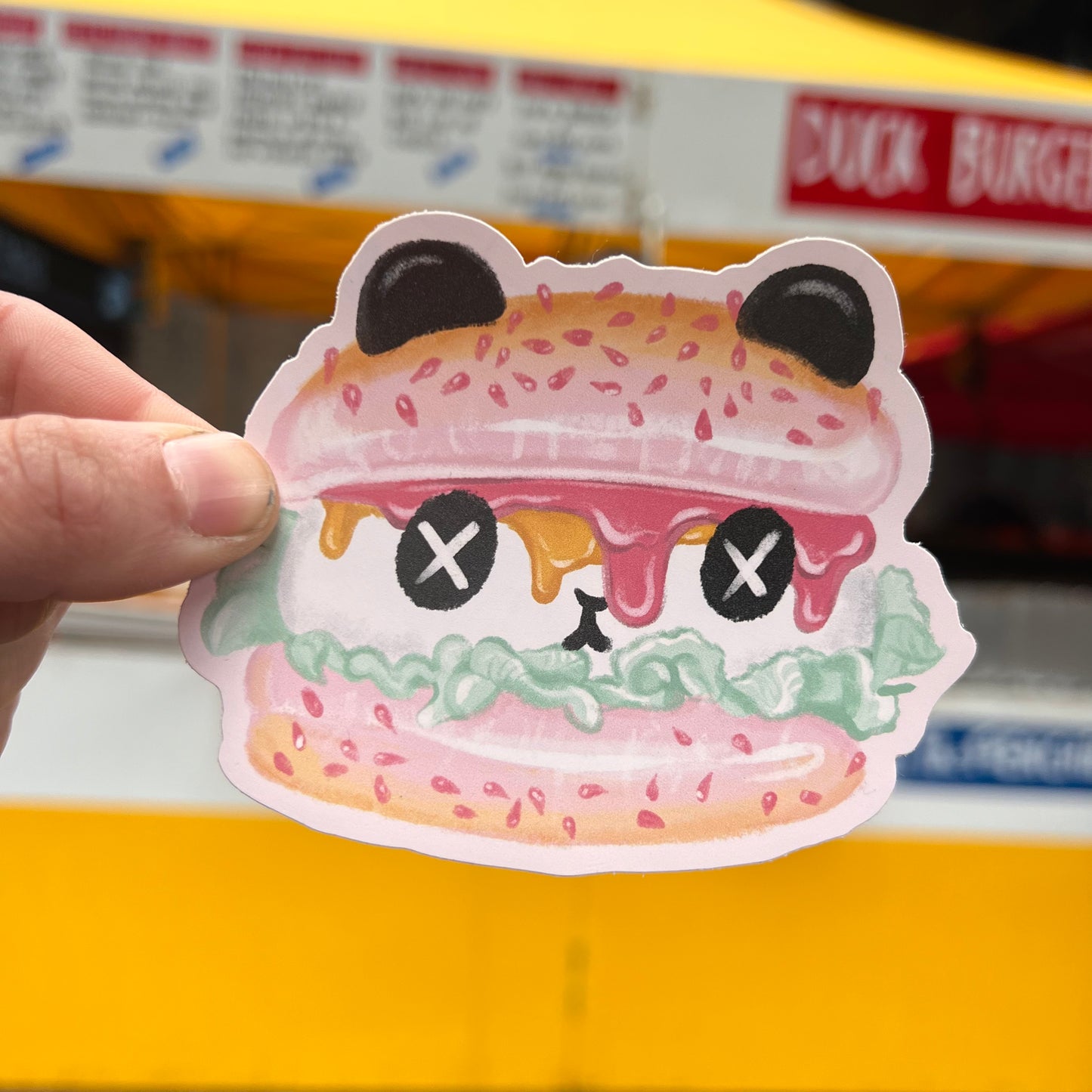 Panda Pounder sticker