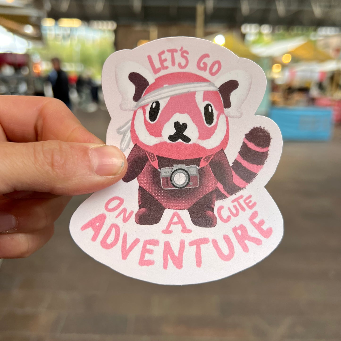 Let's Go On A Cute Adventure Sticker