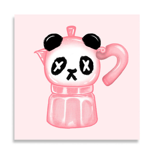 Panda Percolator Giclee Print