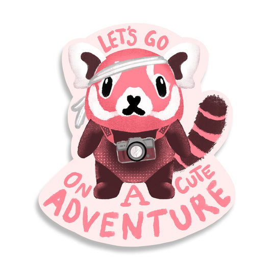 Let's Go On A Cute Adventure Sticker