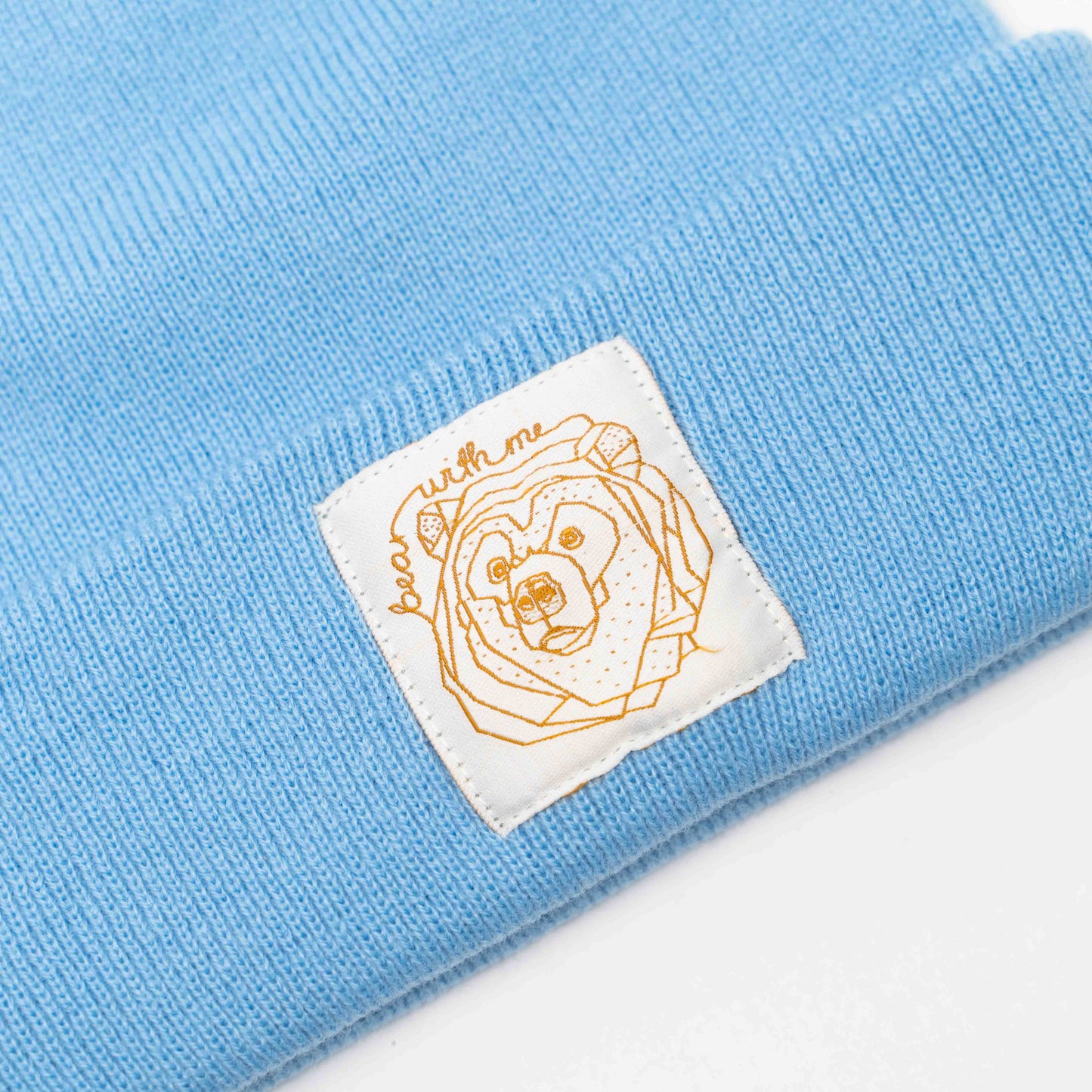 BEAR WITH ME - Cutesy Blue Beanie