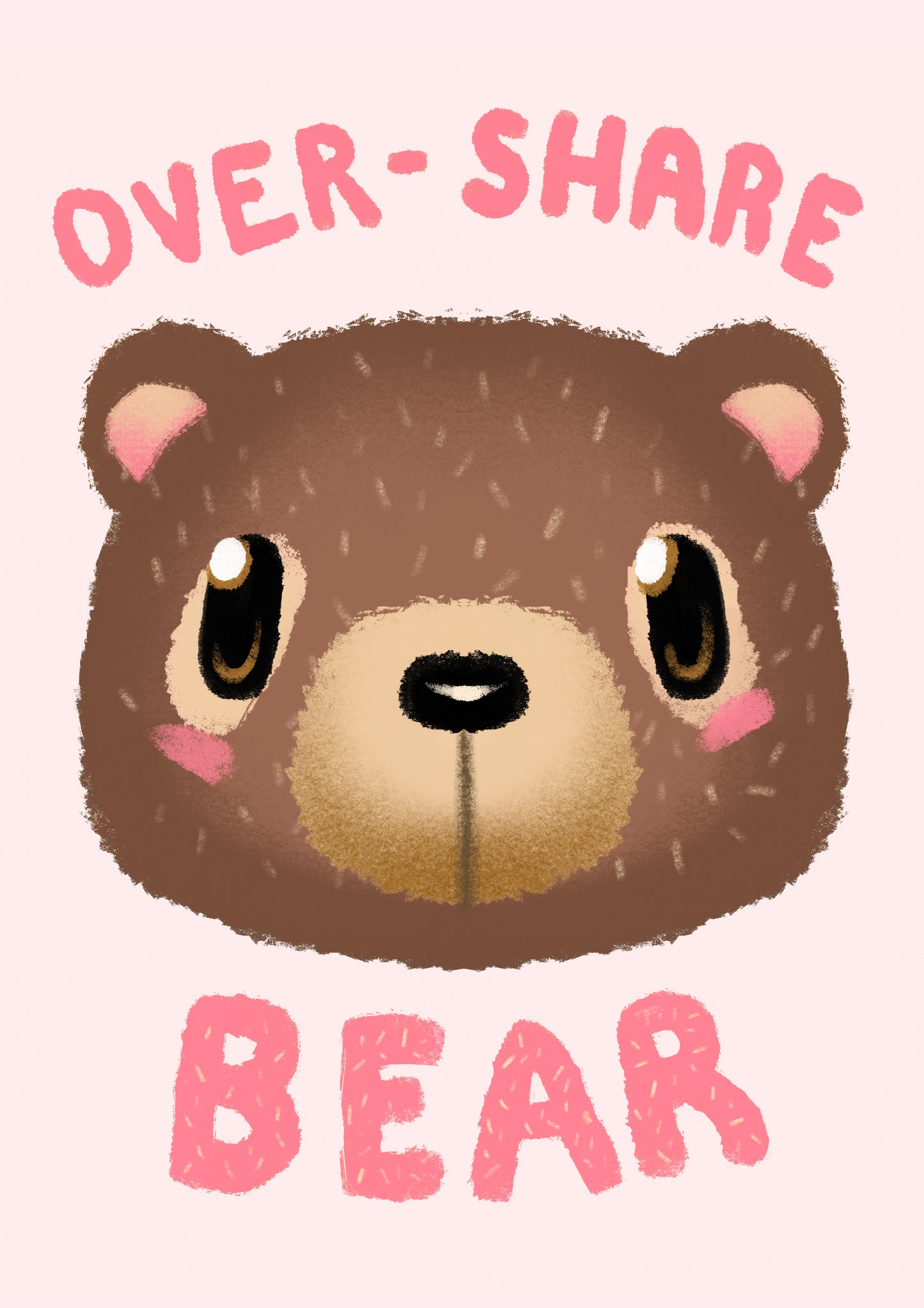 Over-Share Bear Giclee Print