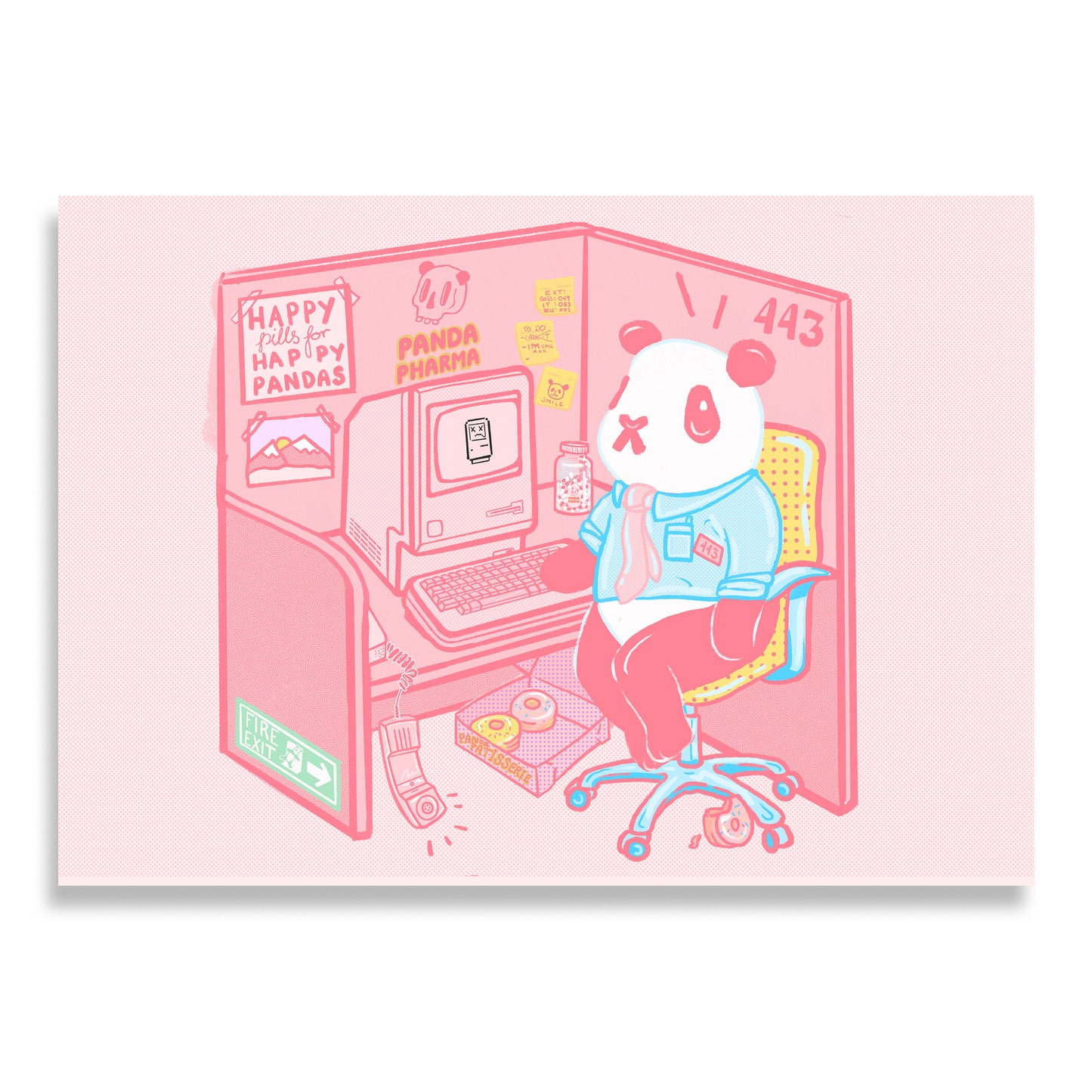 Panda Pharma IT worker Giclee Print