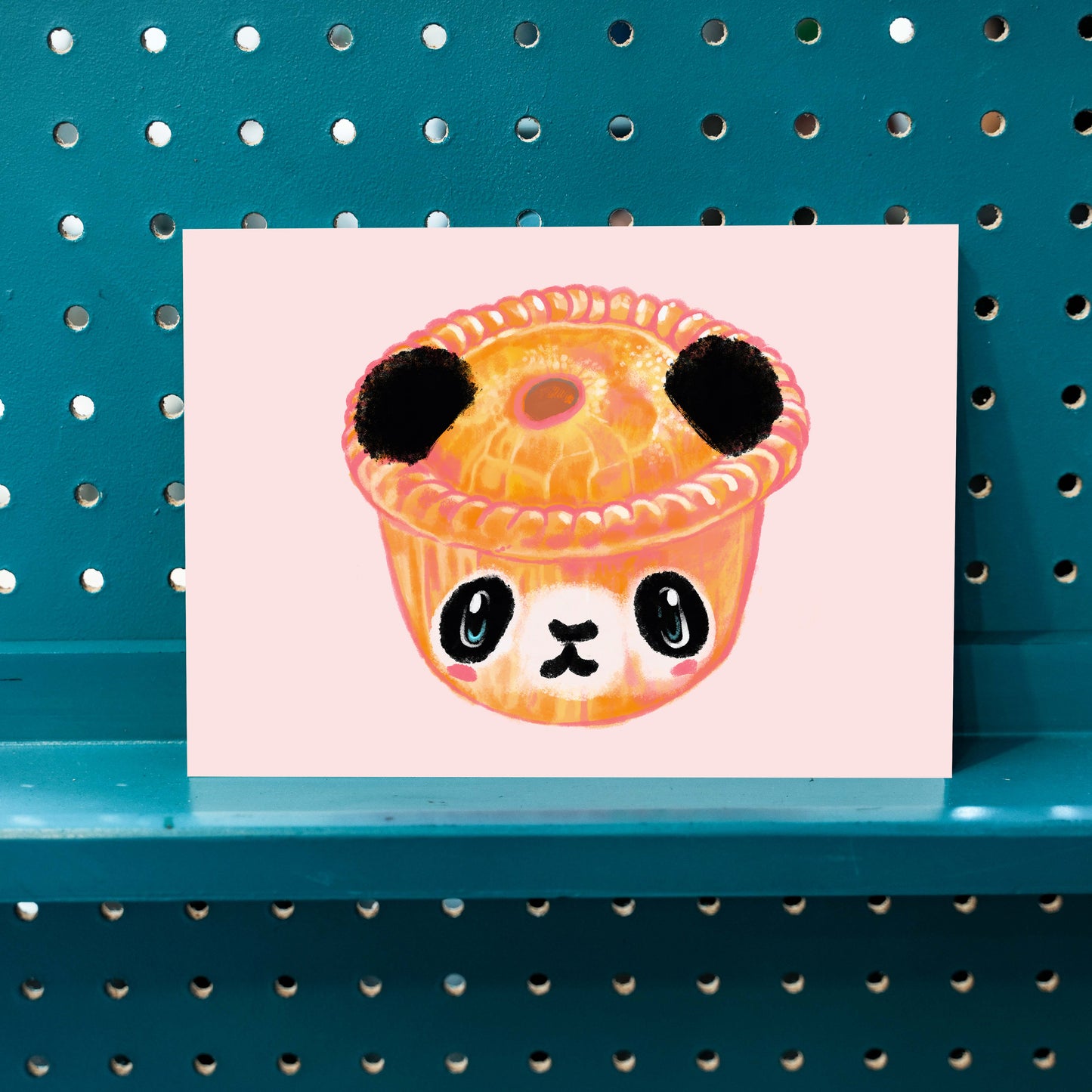 Panda Pie Happy Giclee print
