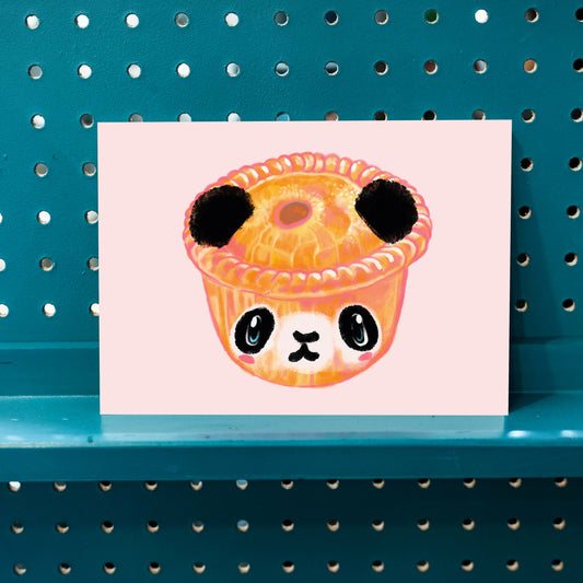Panda Pie Happy Giclee print