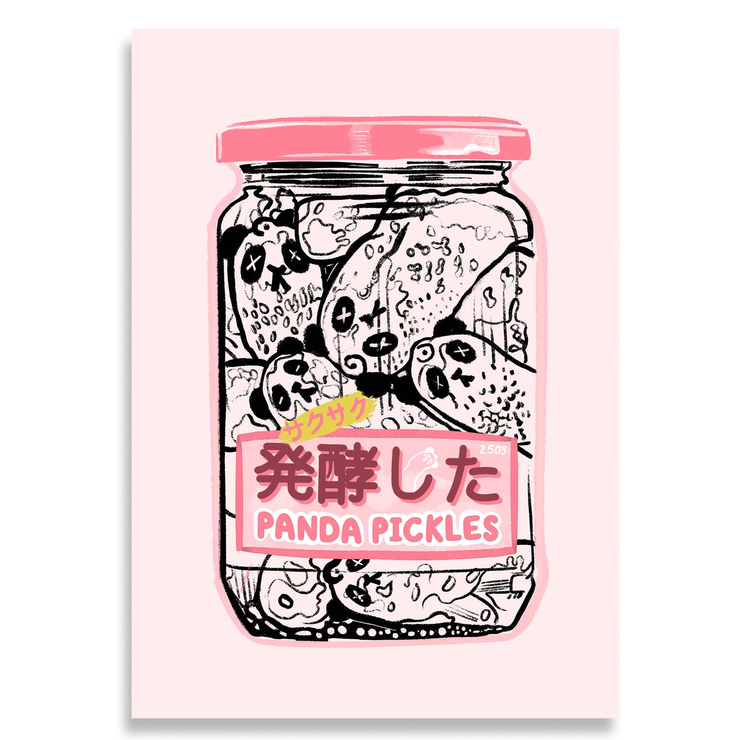 Panda Pickles Giclee Print