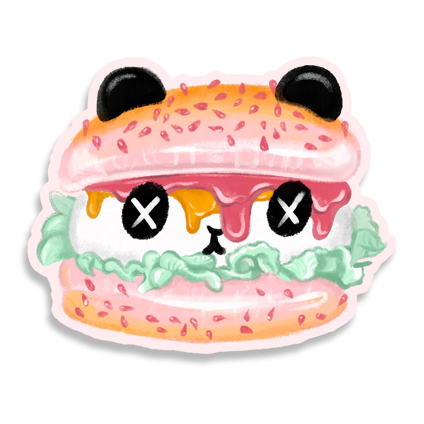 Panda Pounder sticker