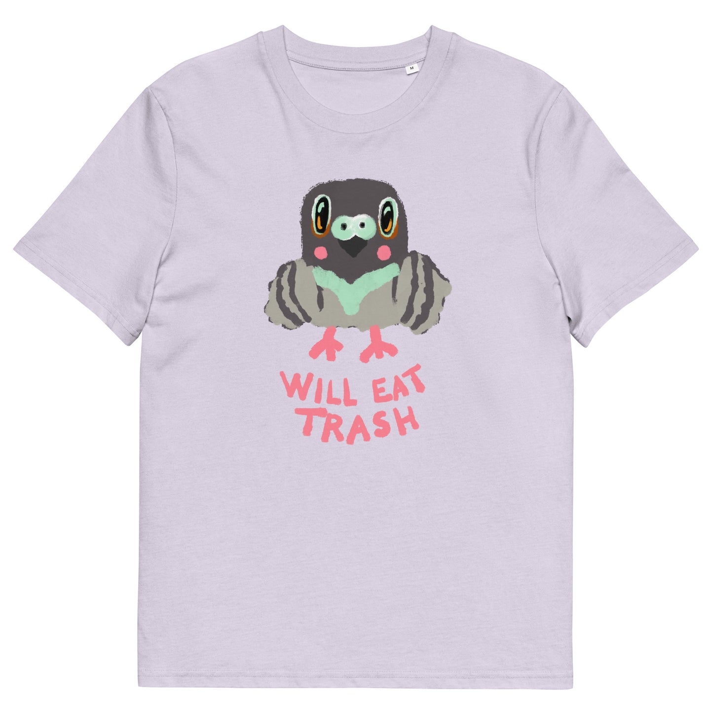 Will Eat Trash Pigeon Organic T-shirt