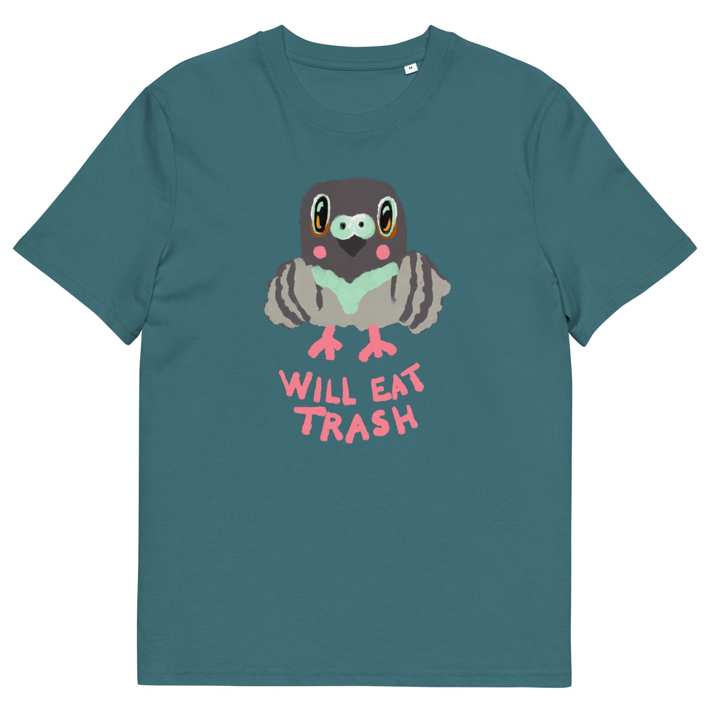 Will Eat Trash Pigeon Organic T-shirt