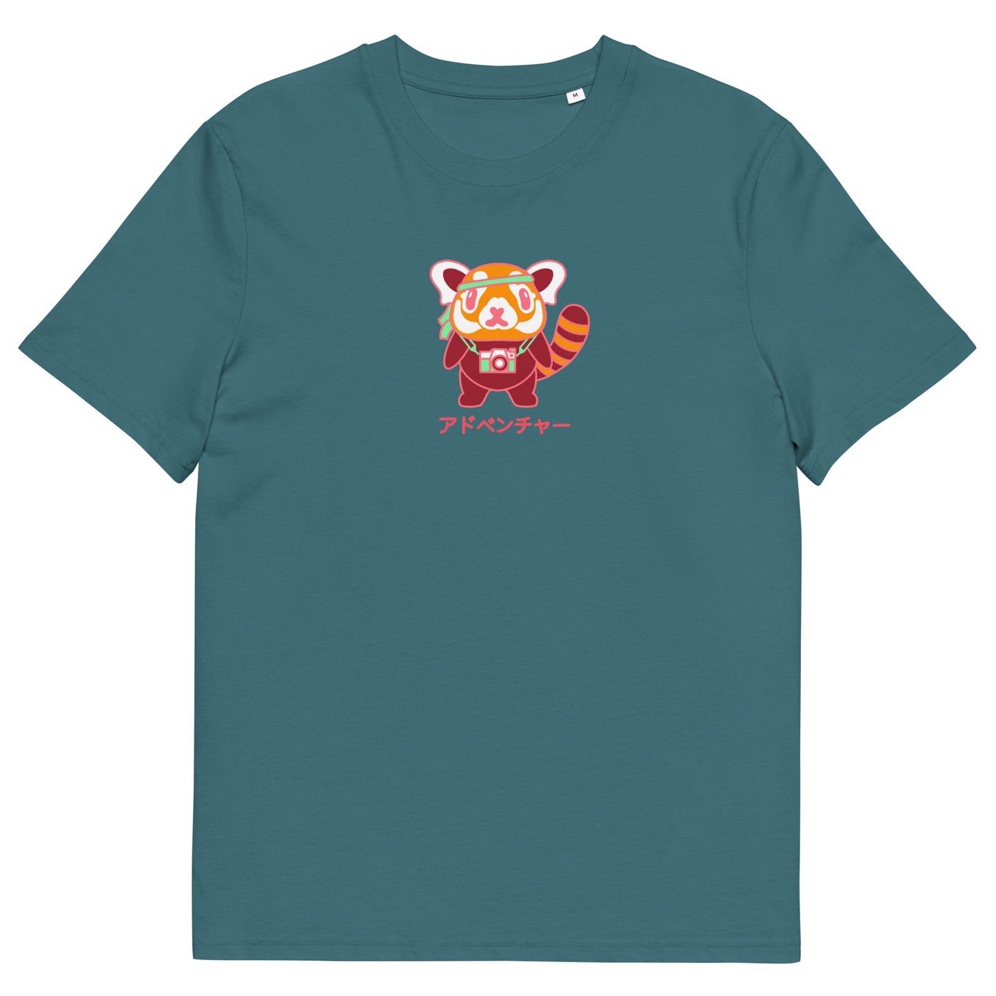 Red Panda Adventure Small Design Organic cotton t-shirt