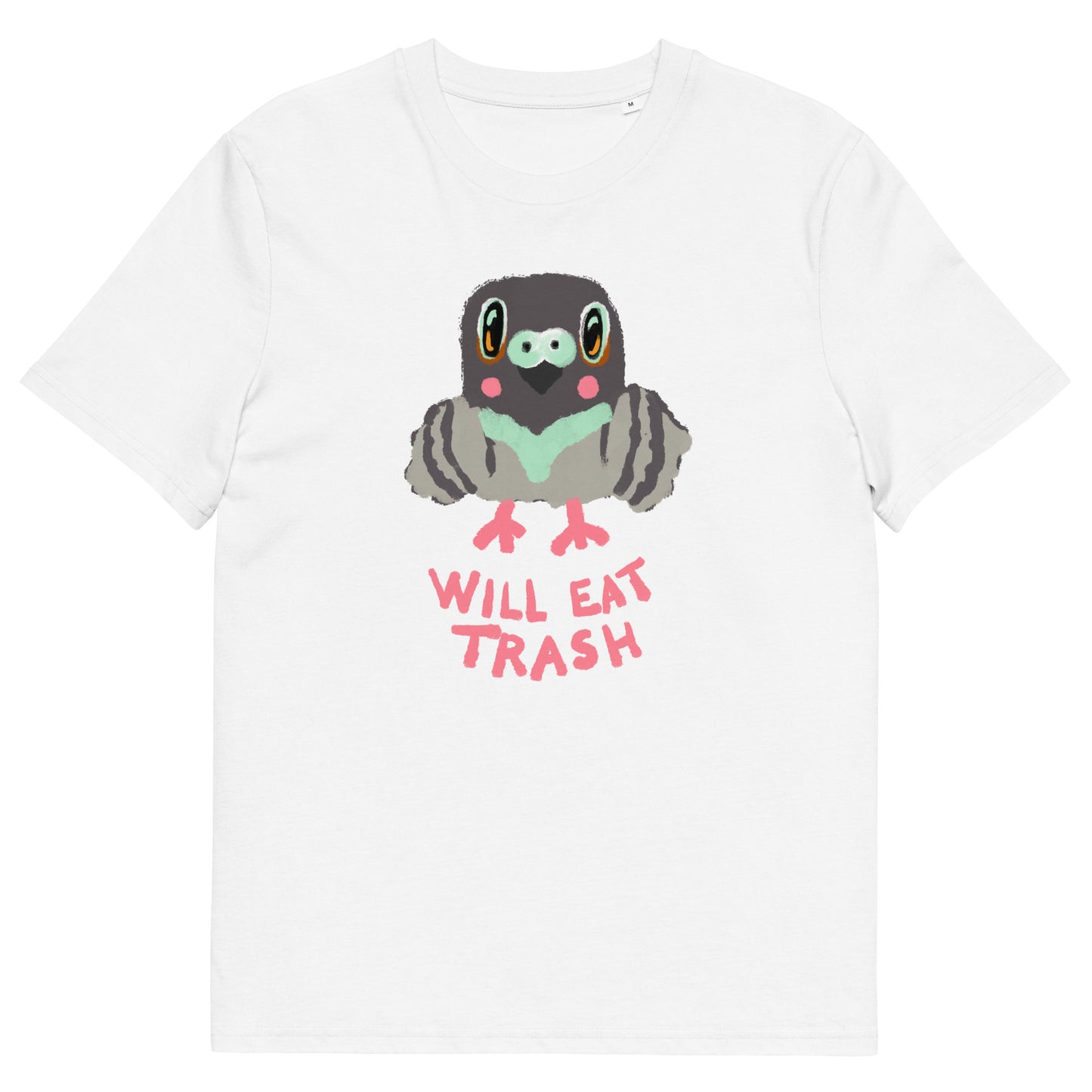 Will Eat Trash Pigeon Organic T-shirt