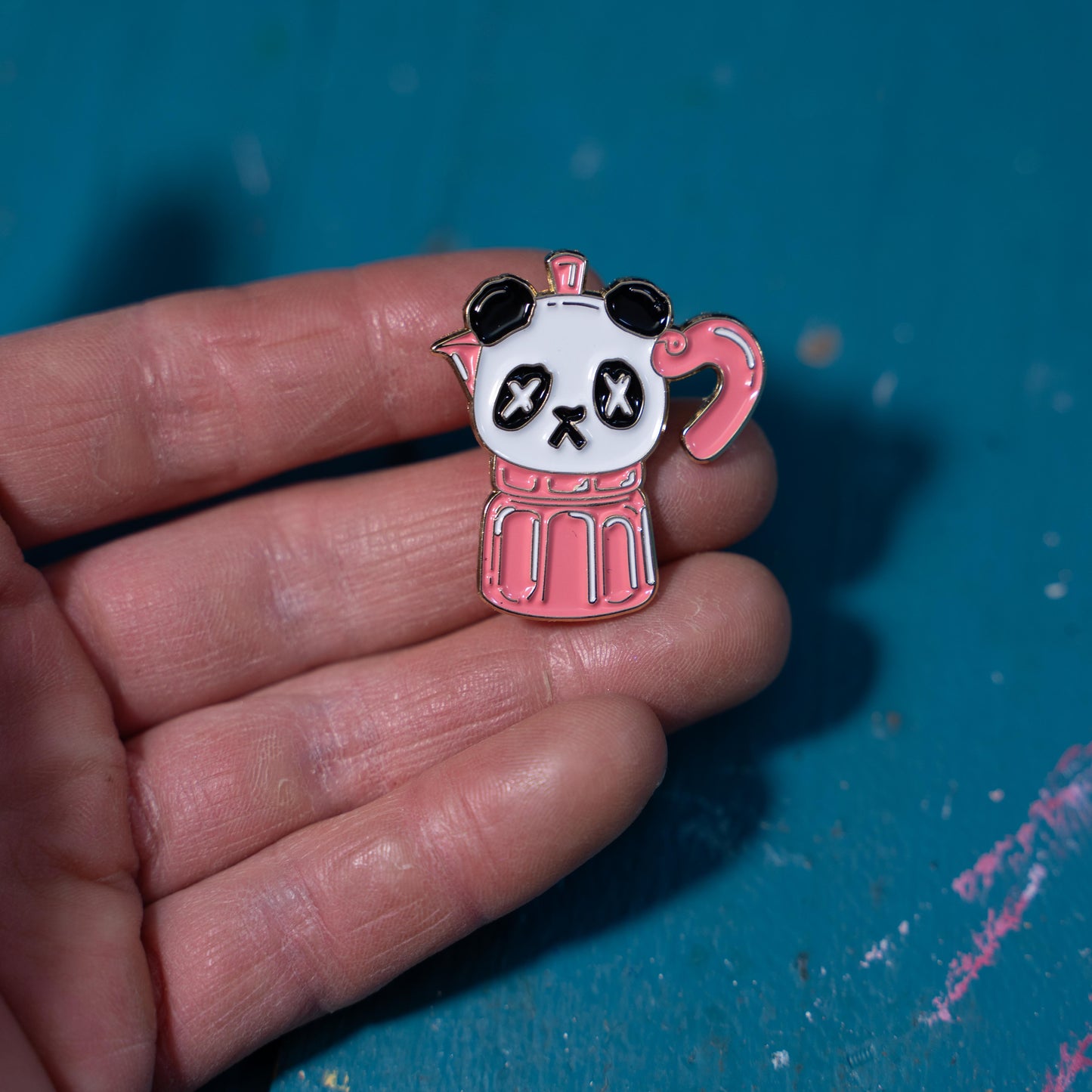 Panda Percolator Enamel Pin