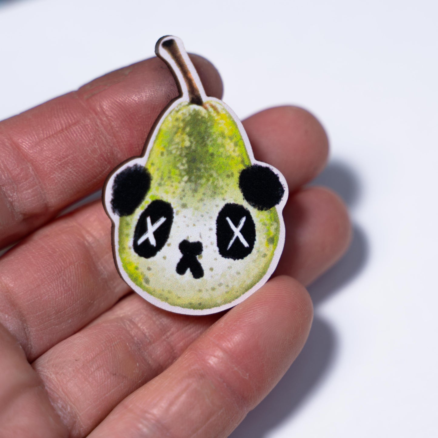 Panda Pear Wooden Pin