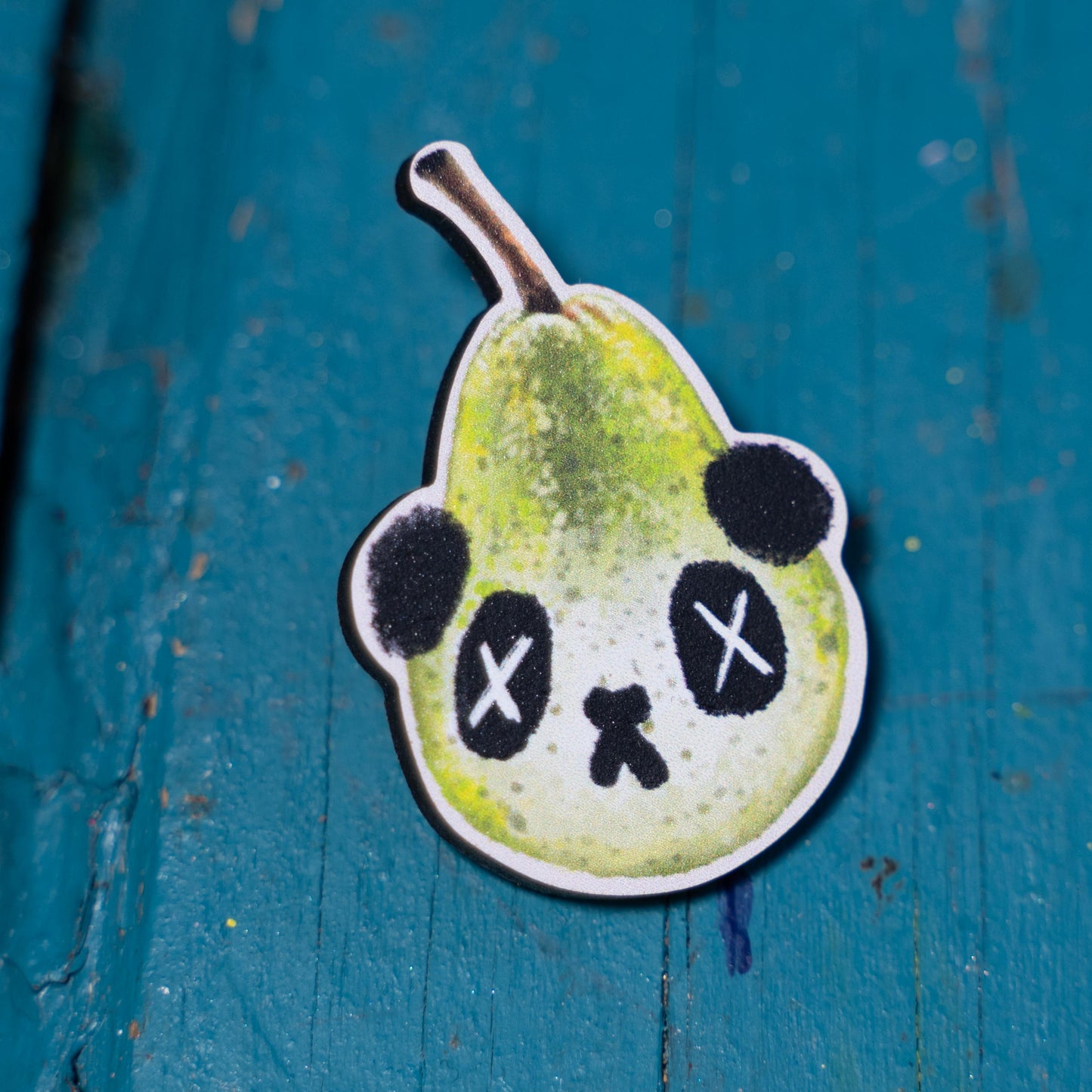 Panda Pear Wooden Pin