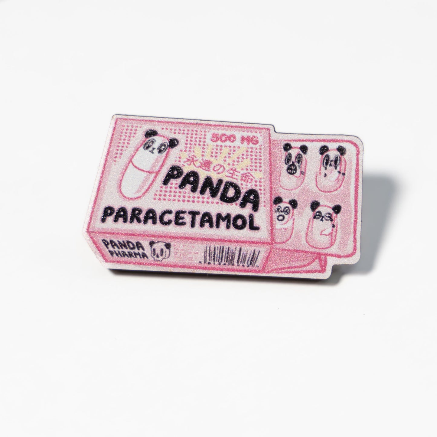 Panda Paracetamol Wooden Pin
