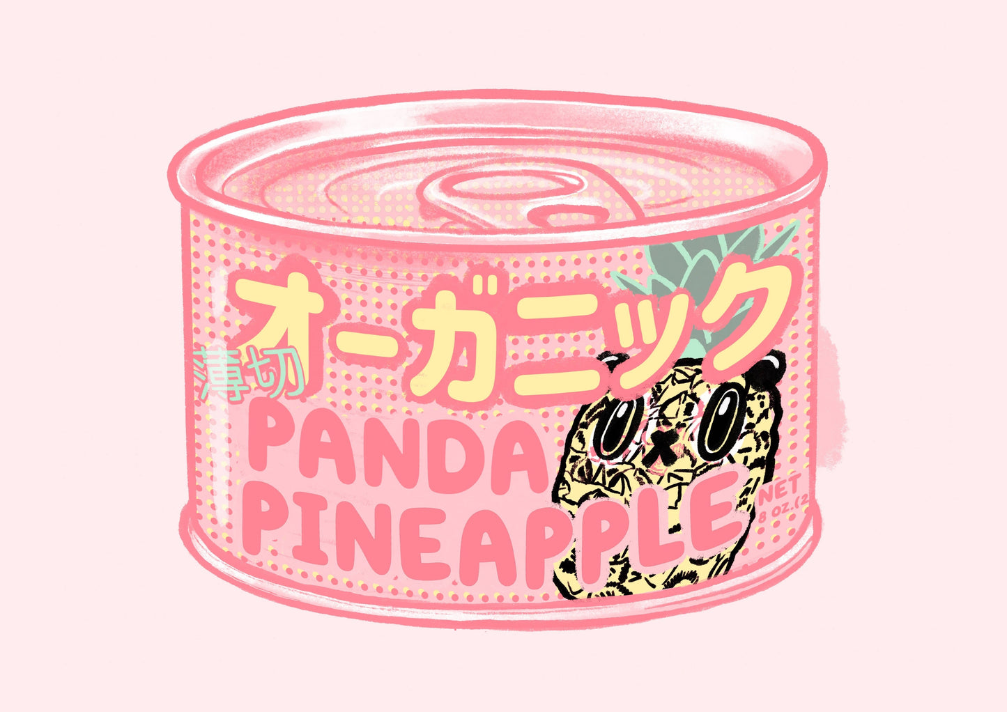 Panda Pineapple Giclee Print