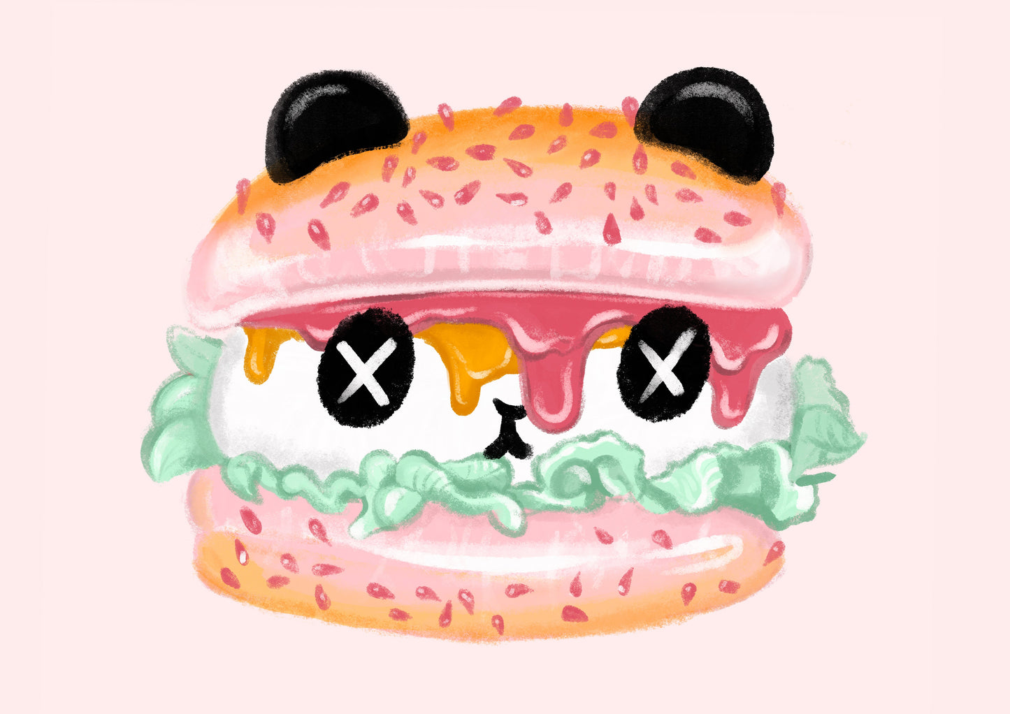 Panda Pounder Giclee Print