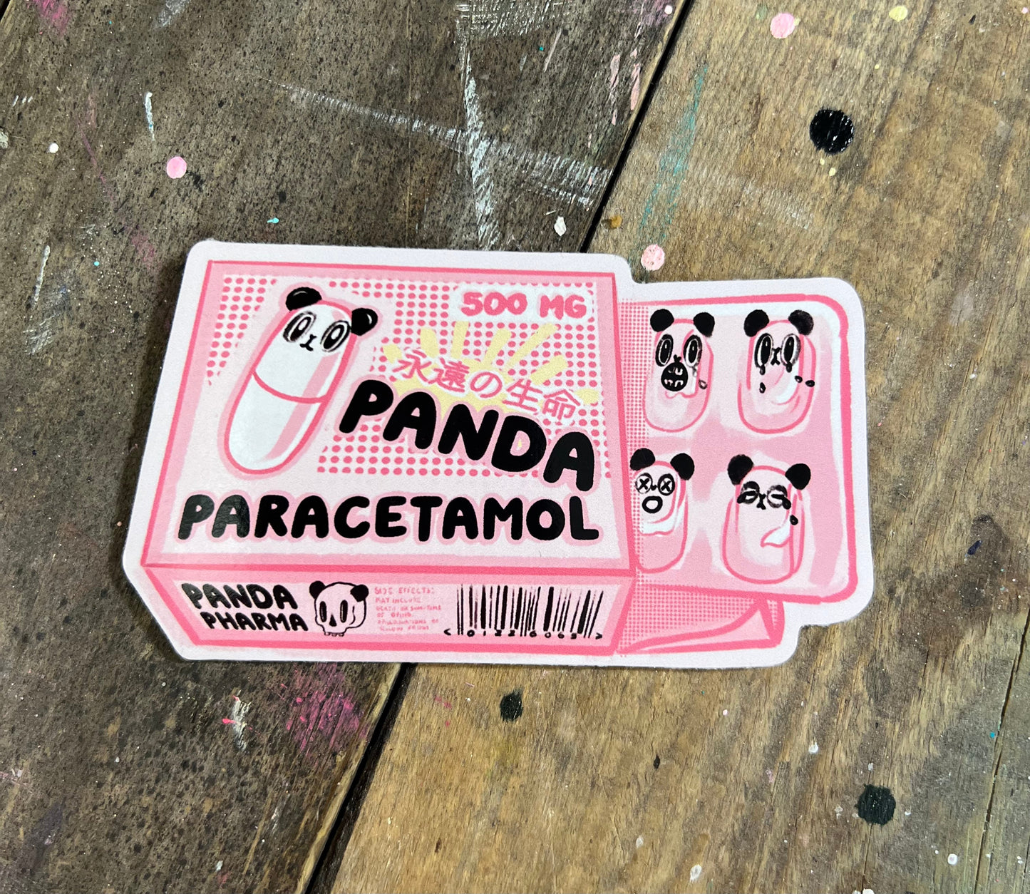 Panda Paracetamol sticker