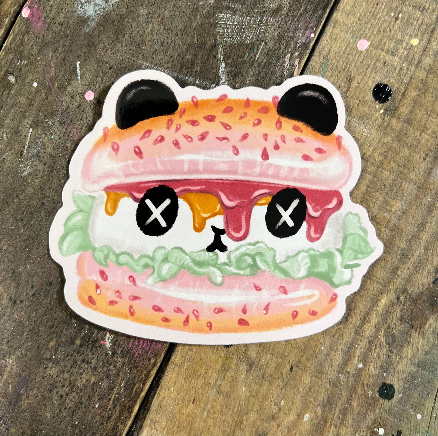 Panda Pounder sticker