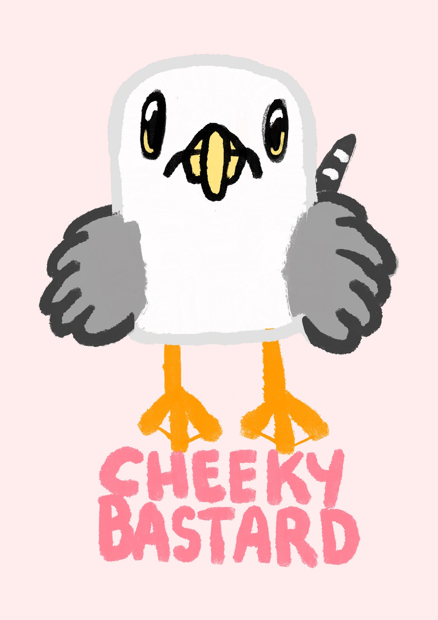 Cheeky Bastard Seagull Giclee Print