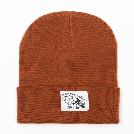 PIGEON - Rust Red Beanie