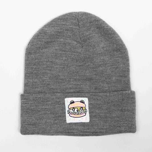 PANDA POUNDER - Dark Boring Grey Beanie