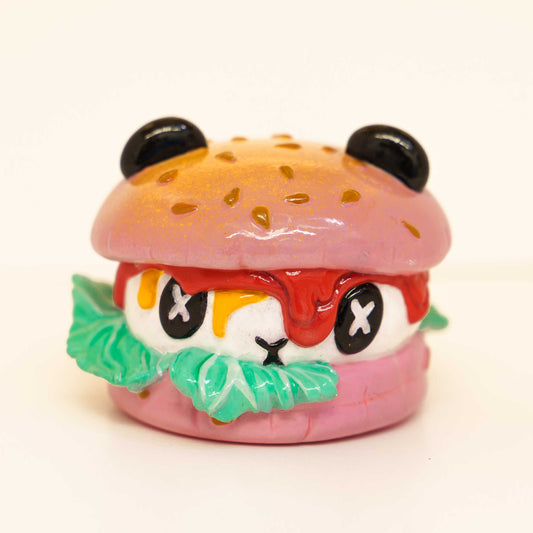 Panda Pounder small hand painted ART TOY