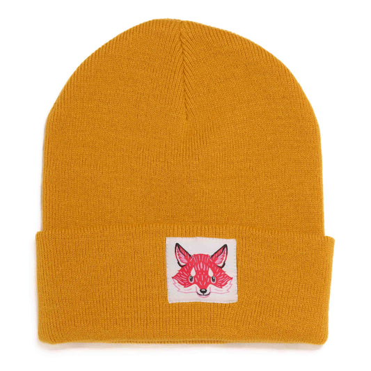 FOX - Mustard Yellow Beanie
