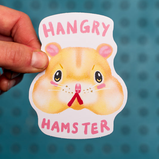 Hangry Hamster Sticker