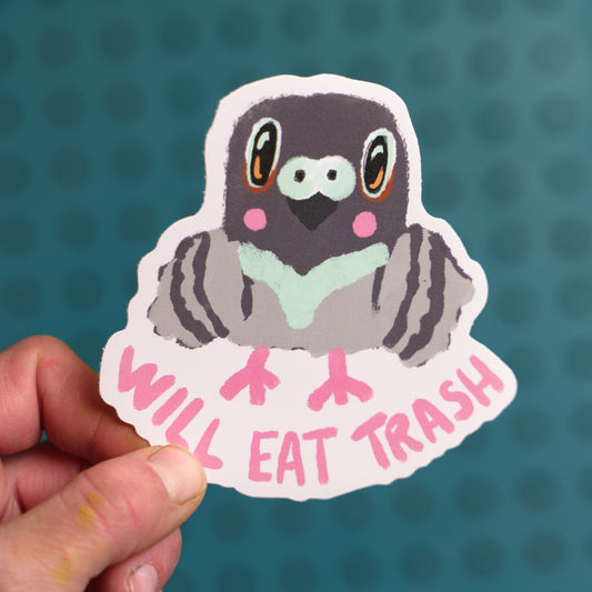 Will Eat Trash sticker