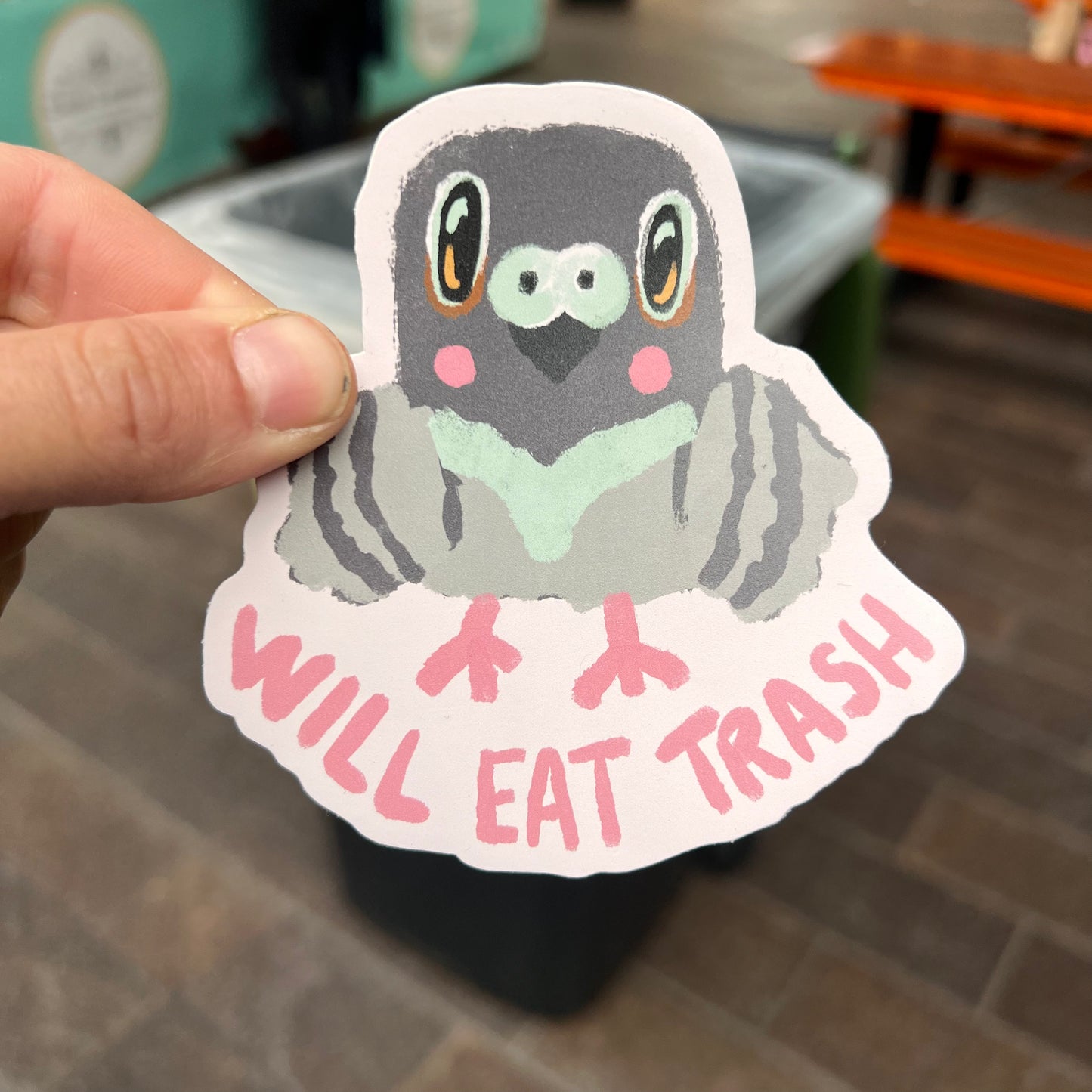 Will Eat Trash sticker