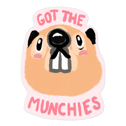 Got The Munchies Beaver Sticker